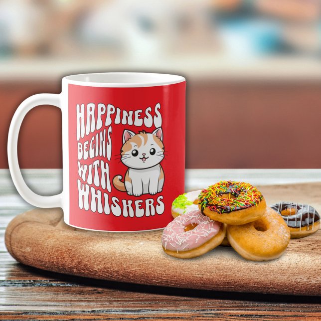 Mug Chat mignon rouge drôle disant (Créateur téléchargé)
