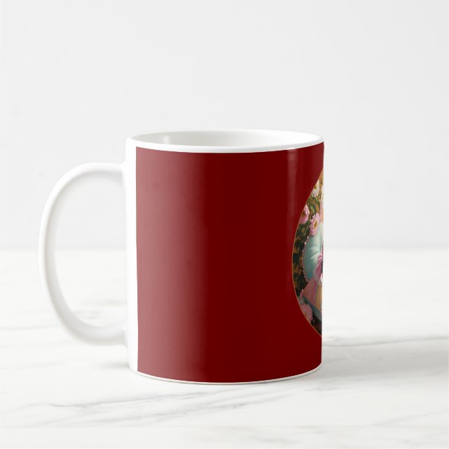 Mug Chat mignonne sur le lit (Gauche)