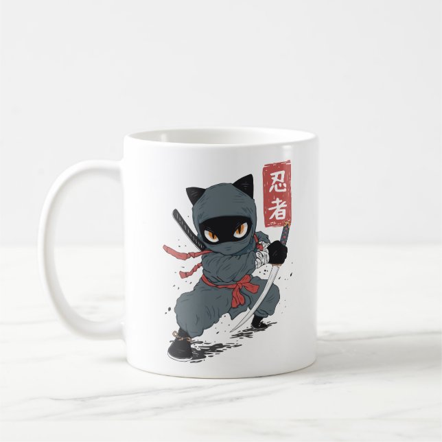 Mug Chat ninja (Gauche)