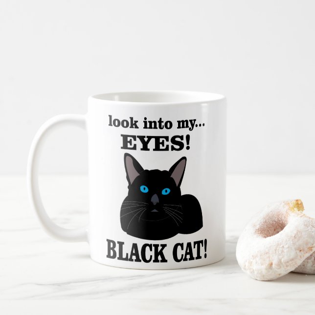 Mug Chat noir (Avec donut)