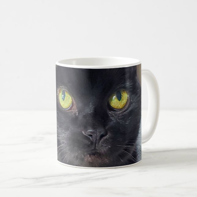 Mug chat noir (Devant droit)