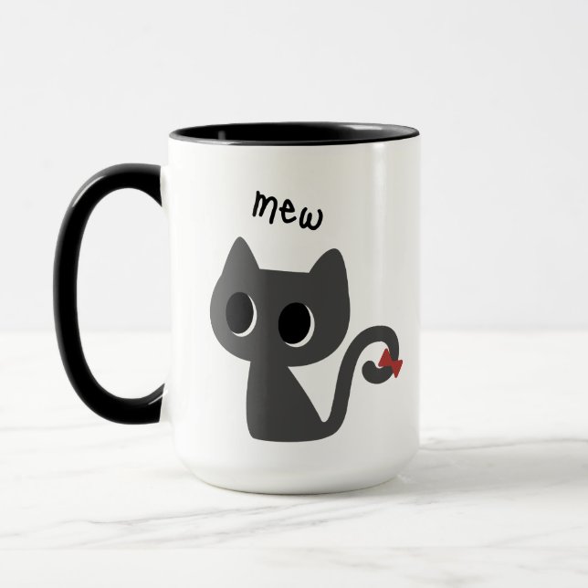 Mug Chat noir adorable  (Gauche)