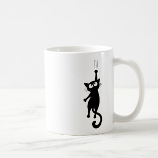 Mug Chat Noir Art Mural Minimaliste Imprimable, Mode M