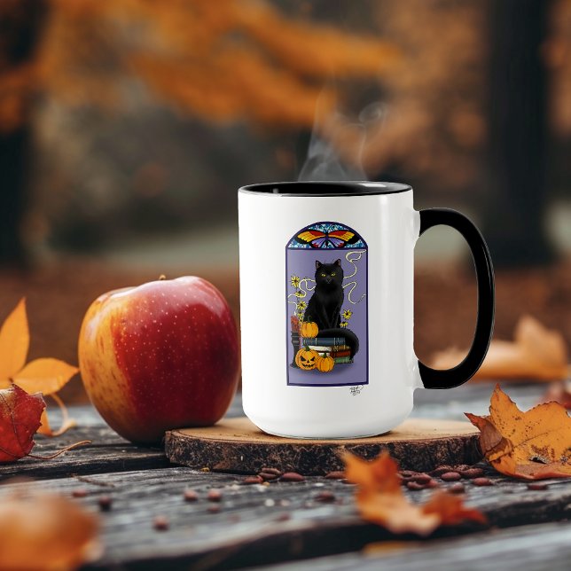 Mug Chat noir Art Nouveau (Créateur téléchargé)