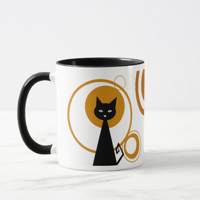 Mug Chat noir au clair de lune (Gauche)