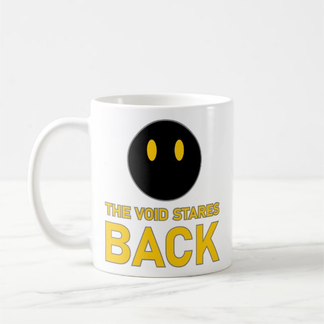 Mug Chat noir aux yeux vides Le vide vous regarde (Gauche)