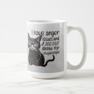 Mug Chat Noir Avec Problèmes de Colère