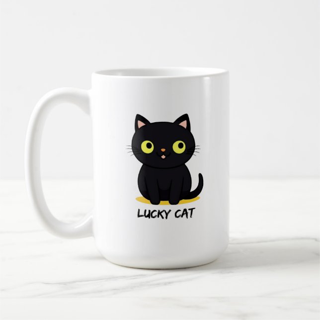 Mug Chat Noir Chanceux (Gauche)