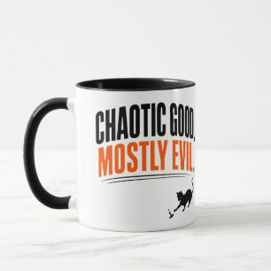 Mug Chat noir drôle, bon chaos, surtout maléfique pour