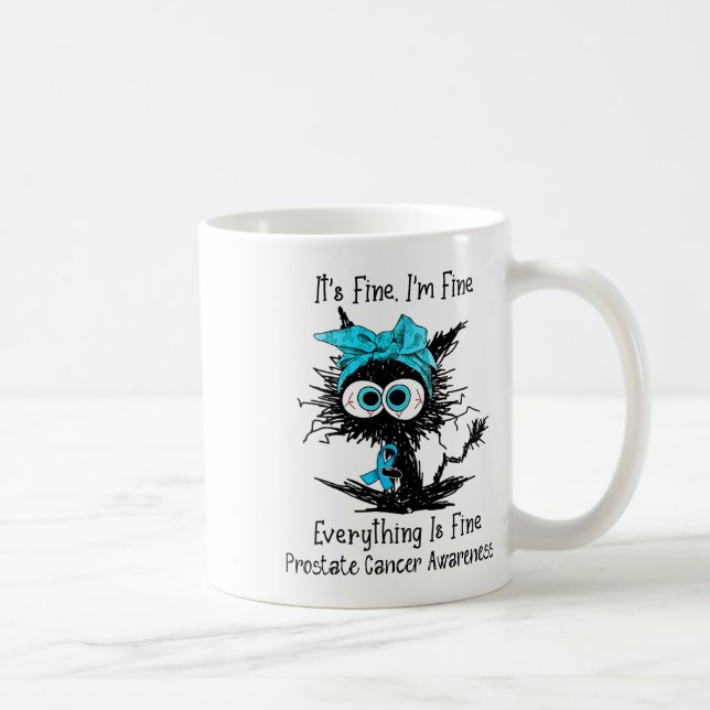 Mug Chat noir drôle Son fin Je suis un beau cancer de  (Droite)