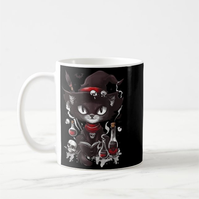 Mug Chat noir effrayant de l'apothicaire de Salem Hall (Gauche)