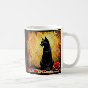 Mug Chat noir élégant
