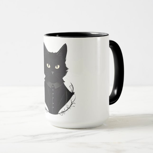 Mug Chat noir enchanté de Salem (Devant droit)