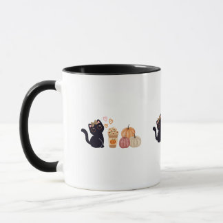 Mug Chat noir et épice Citrouille