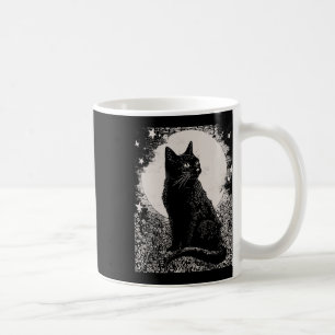 Mug Chat Noir Gothique Dans Jardin Salle Plante Fleur