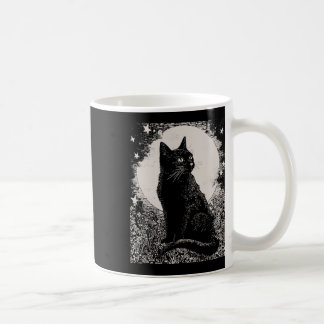 Mug Chat Noir Gothique Dans Jardin Salle Plante Fleur