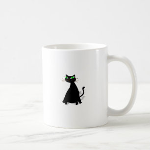Mug Chat noir gras aux yeux verts