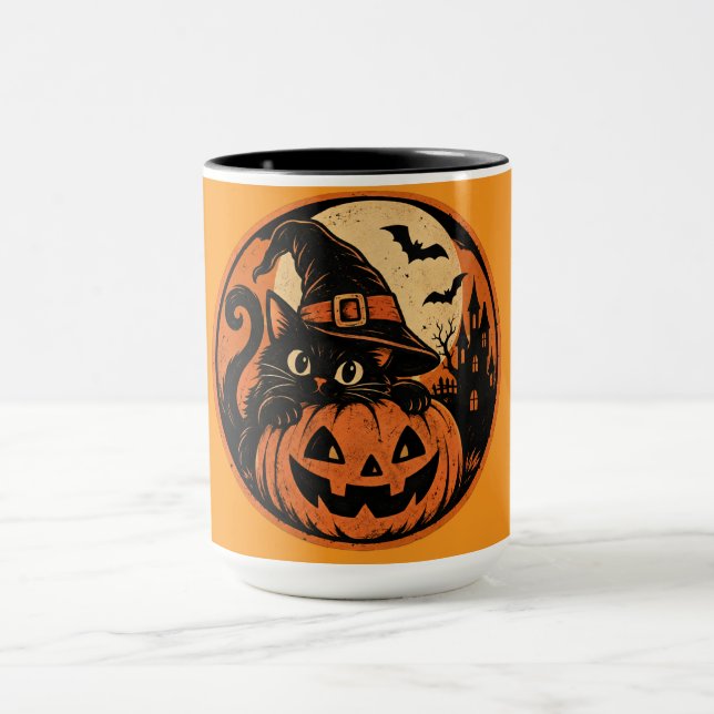 Mug Chat noir Halloween  (Centre)