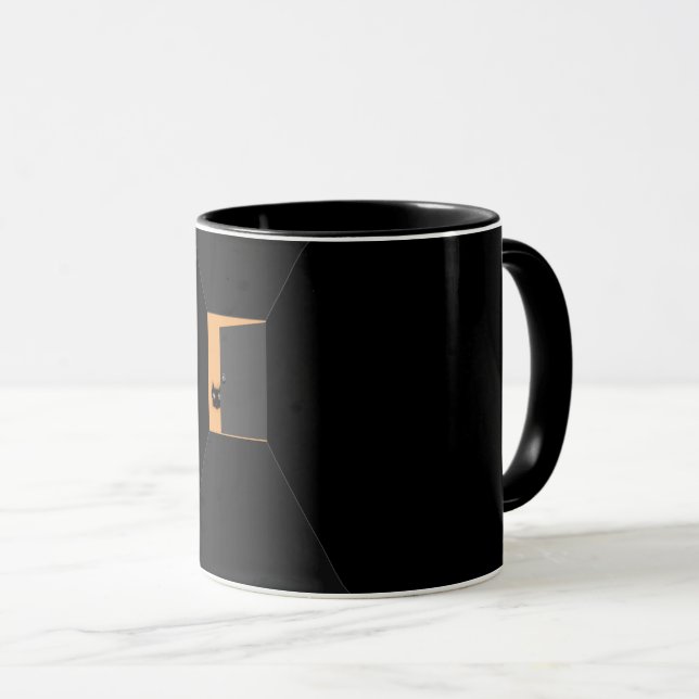Mug Chat noir Halloween (Devant droit)