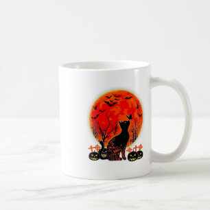 Mug Chat noir Halloween Citrouille Lune Spooy