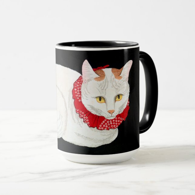 Mug Chat noir japonais, Shotei (Devant droit)