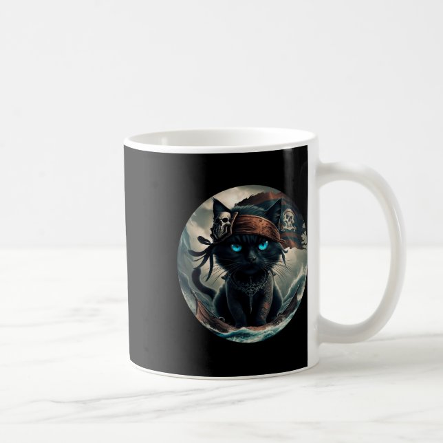 Mug Chat noir pirate (Droite)