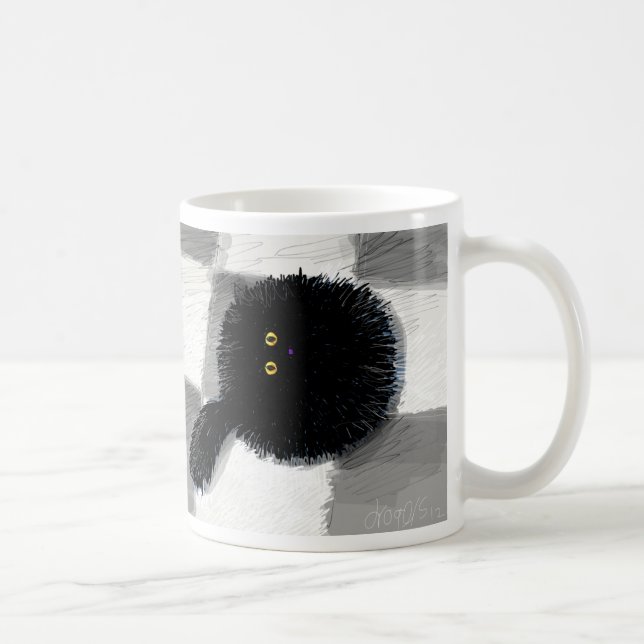 Mug Chat noir recherchant (Droite)