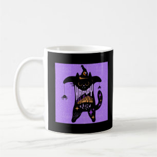 Mug Chat noir rétro drôle Halloween 