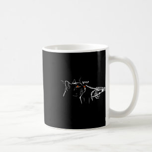 Mug Chat noir Squelette Halloween Poêle Femme G
