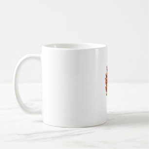 Mug Chat Noir Sur Lune Florale Citrouille Chat Noir Ha