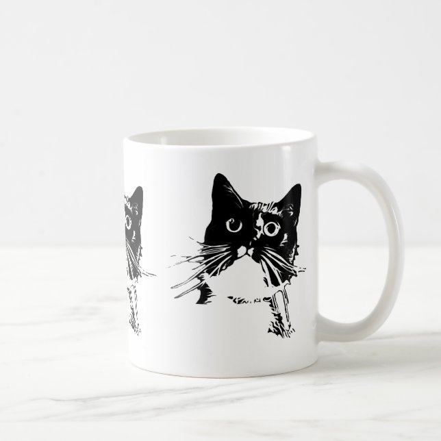 Mug Chat noir Tasse-Junior (Droite)