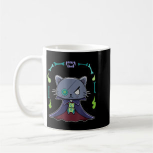 Mug Chat noir vampire Dracula et ours en peluche pour