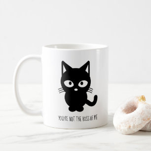 Mug Chat noir   Vous n'êtes pas le patron de moi