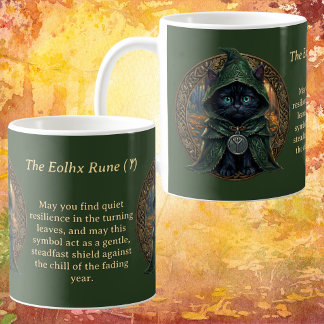 Mug Chat noir Whimsigoth Mystique Eolhx Rune Halloween
