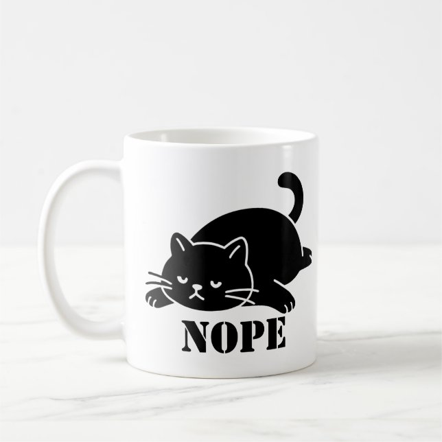 Mug Chat NON Chat drôle pour les amateurs de chats (Gauche)