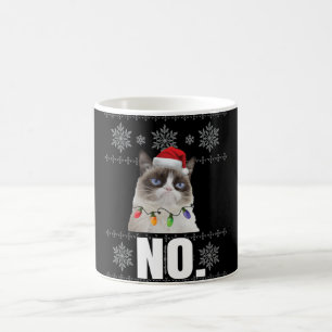 Mug Chat Non Grumpy Xmas Chats Pas De Vilains Cadeaux