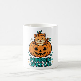 Mug Chat orange d'Halloween au Curry de Citrouille Cha