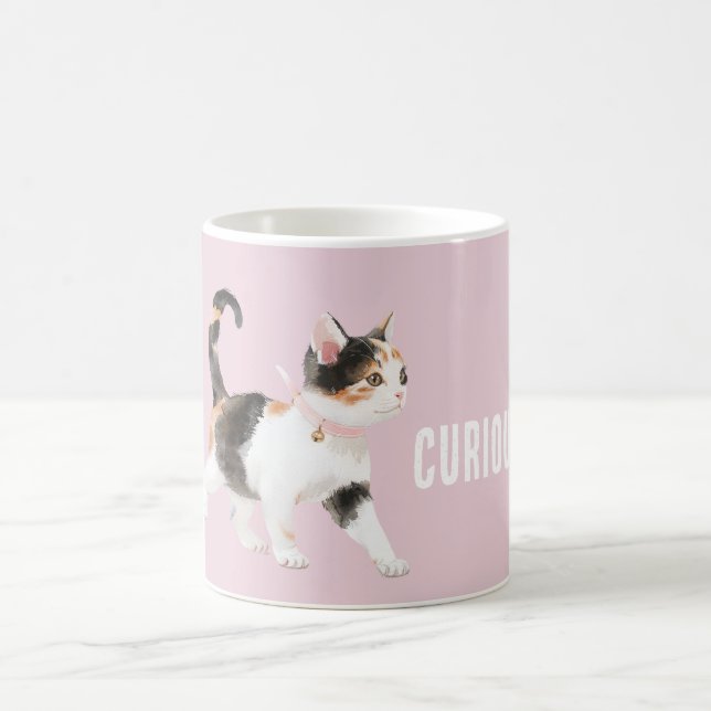 Mug Chat orange noir et blanc (Centre)