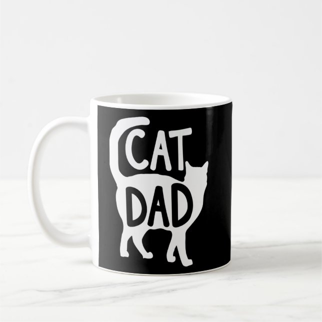 Mug Chat Papa Papa Papa Papa Papa Fête des pères Homme (Gauche)