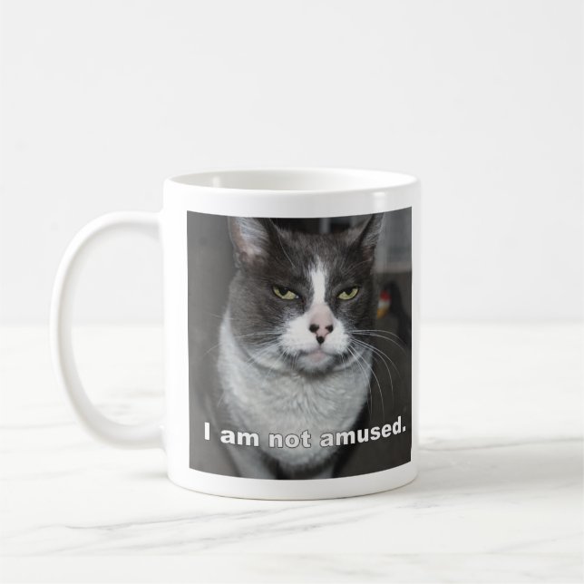 Mug Chat pas amusé (Gauche)
