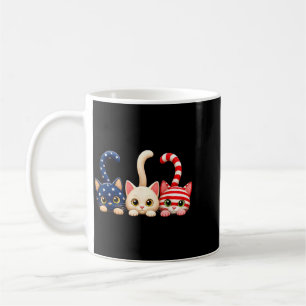 Mug Chat patriotique du 4 juillet drapeau américain Us