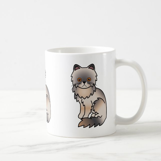 Mug Chat Persan Crème Bleu aux Yeux Cuivrés (Droite)