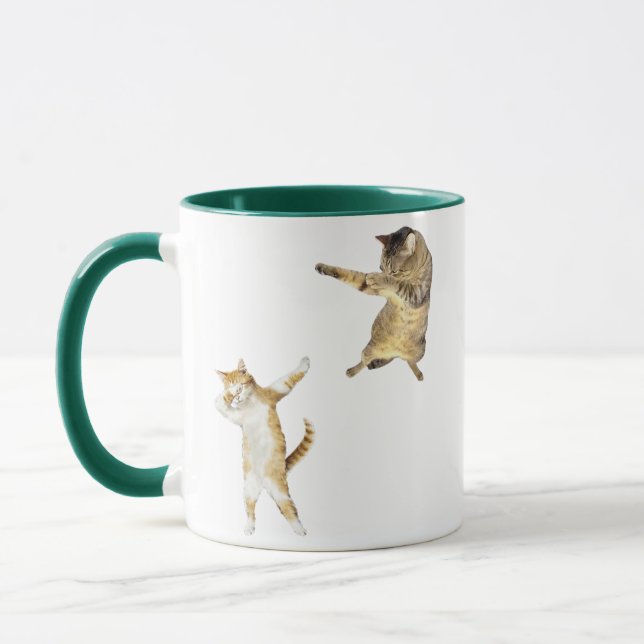 Mug Chat qui fait le dab - Mème drôle pour les amoureu (Gauche)