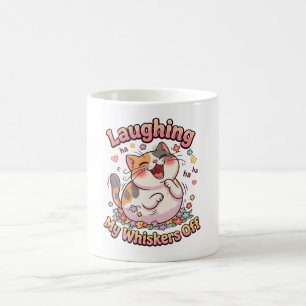 Mug Chat qui rit à s'en faire tomber les moustaches