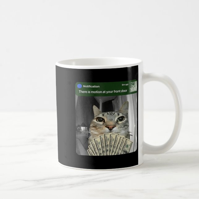 Mug Chat qui sonne avec mème de mouvement  (Droite)