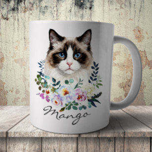 Mug Chat Ragdoll à l'aquarelle