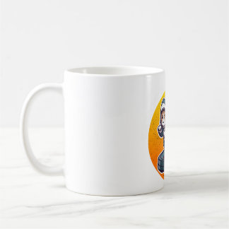 Mug Chat Requin Drôle Sur Aspirateur Robot Art Mème Ré