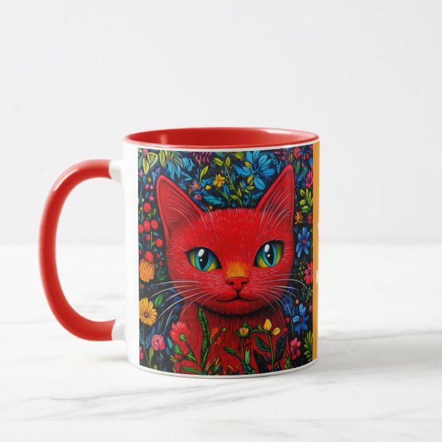 Mug Chat Rouge (Gauche)