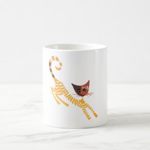 Mug Chat rouge drôle