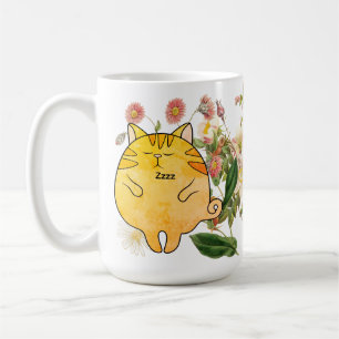 Mug Chat roux endormi